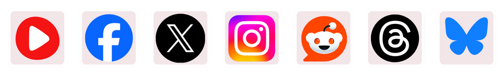 Supported platforms: TikTok, Instagram, YouTube Shorts, Facebook Reels, Threads, Reddit, X and more